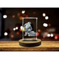 thumbnail image 1 of Majestic Santa Claus | 3D Engraved Crystal Sculpture, 1 of 6