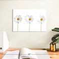 thumbnail image 3 of Elephant Stock Plucked Daisies Wall Art - Horizontal Canvas Wall Art - Living Room Wall Decor - Floral And Botanical Canvas - White And Yellow Decor - 12" x 8", 3 of 8