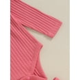 thumbnail image 6 of Bagilaanoe 3pcs Newborn Baby Girl Pants Set Long Sleeve Romper Tops + Leggings + Headband 3M 6M 9M 12M 18M Infant Casual Clothes, 6 of 9