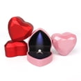 thumbnail image 5 of Caja de anillo LED Caja de anillo de terciopelo en forma de corazón Caja de anillo de boda Cajas de joyería Caja de regalo para anillo de compromiso de boda Día de San Valentín oso de fresa Juguete, 5 of 5