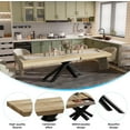 thumbnail image 6 of PAKASEPT Modern Dining Table for 6-8 Person, Extendable Dining Room Table Mid-Century Space-Saving Kitchen&Dining Room Sets with Hidden Storage for Home Kitchen Furniture, 6 of 7
