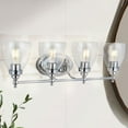 thumbnail image 4 of JONATHAN Y Marais 30" 4-Light Metal/Glass LED Vanity, Chrome, 4 of 7