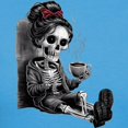 thumbnail image 3 of CafePress - Sitting And Holding A Steaming Cup Of Coffee Women's Value T Shirt - Women's Traditional Fit Dark T-Shirt, 3 of 4