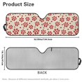 thumbnail image 7 of Uorisanigo Windshield Sun Shade, Car Sunshade for 1997-2017 Jeep Wrangler Rubicon Sahara TJ JK JKU 2/4 Doors, UV Ray Reflector Cute Dog Paws Red Sun Visor Shade Keep Vehicle Cool, 7 of 7