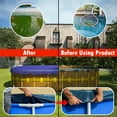 thumbnail image 3 of Amgo Custom Size 12' x 27' Premium Oval Blue Winter Swimming Pool Cover Tarp Safety Heavy Duty, Waterproof, UV Resistant (Cover Size: 16' x 31' / 4 ft. Overlap) - (We Make Custom Size), 3 of 6