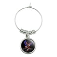 thumbnail image 1 of Freedom Choppers Motorcycle Patriotic American Flag Eagle Bike Wine Glass Charm Drink Marker, 1 of 5