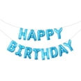 thumbnail image 1 of Naiovety Pancarta reutilizable de feliz cumpleaños: no es fácil de reventar, no hay fugas de aire para fiestas de cumpleaños en el hogar y la Kits de decoración para fiestas Azul Impreso, 1 of 6