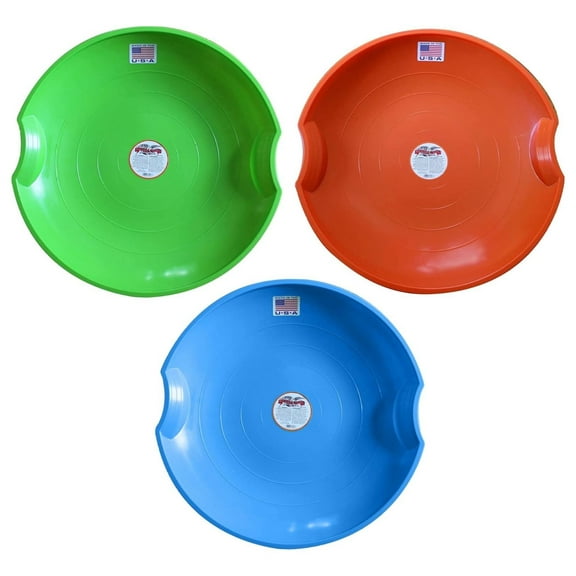 saney Flying Saucer Snow Sled. Round SNO Slider Disc
