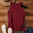 thumbnail image 5 of xfsWaSs Sleeveless Tank Tops for Women Summer Crewneck Sleeveless Top Loose Fit Casual T Shirts Solid Color Basic Racerback Tank Tops, 5 of 5