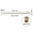 thumbnail image 4 of Unique Bargains Stainless Steel 10cm Air Chuck Inflator Compressor Pump Extension Hose for Car Motorbike Quick Connect, 4 of 7