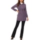 thumbnail image 2 of Abrigo de ante sintético de doble botonadura con solapa de muesca para mujer INSPIRE CHIC XS Gris Púrpura, 2 of 7