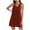 Red, variant on HBYJLZYG Women Plus Size Sundresses Summer Casual Sleeveless Solid T-Shirt Dress Swing Tank Tops Dresses Beach Cover Up Dresses