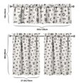 thumbnail image 6 of Kitchen Curtains 36 Inch Short - 3 Panel Set, Rod Pocket Window Curtain, 100% Polyester for Farmhouse, Cafe, Kitchen, Living Room, Bedroom, Retro Plaid & Polka Dot Patterns, Easy Wash, 6 of 6