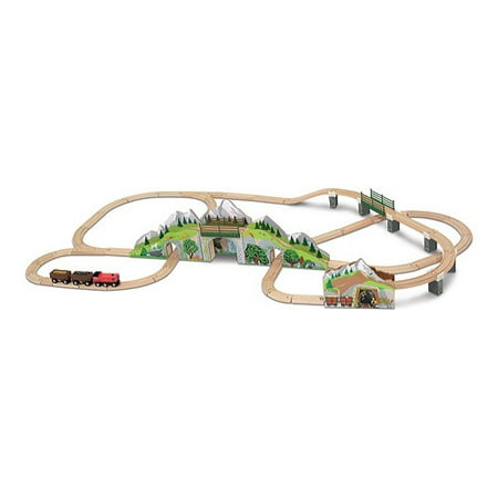 Train Mountain Railroad - Children's Melissa & Doug Mountain Railway Train Set