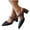 Black, variant on hoksml Women's Pointed Toe Slingback Block Heels, Decorative Buckle Strap Dress Pumps, Black Beige Brown