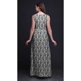 thumbnail image 3 of Bimba Ikat Printed Women Sleeveless Gown Chic Style Long MaxiÂ&nbsp;Dress-X-Large, 3 of 5