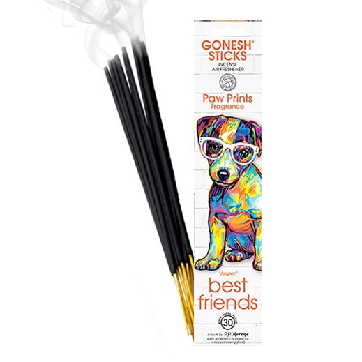 GONESH Bâtonnets d'Encens à Empreintes de Pattes - 20 Bâtonnets