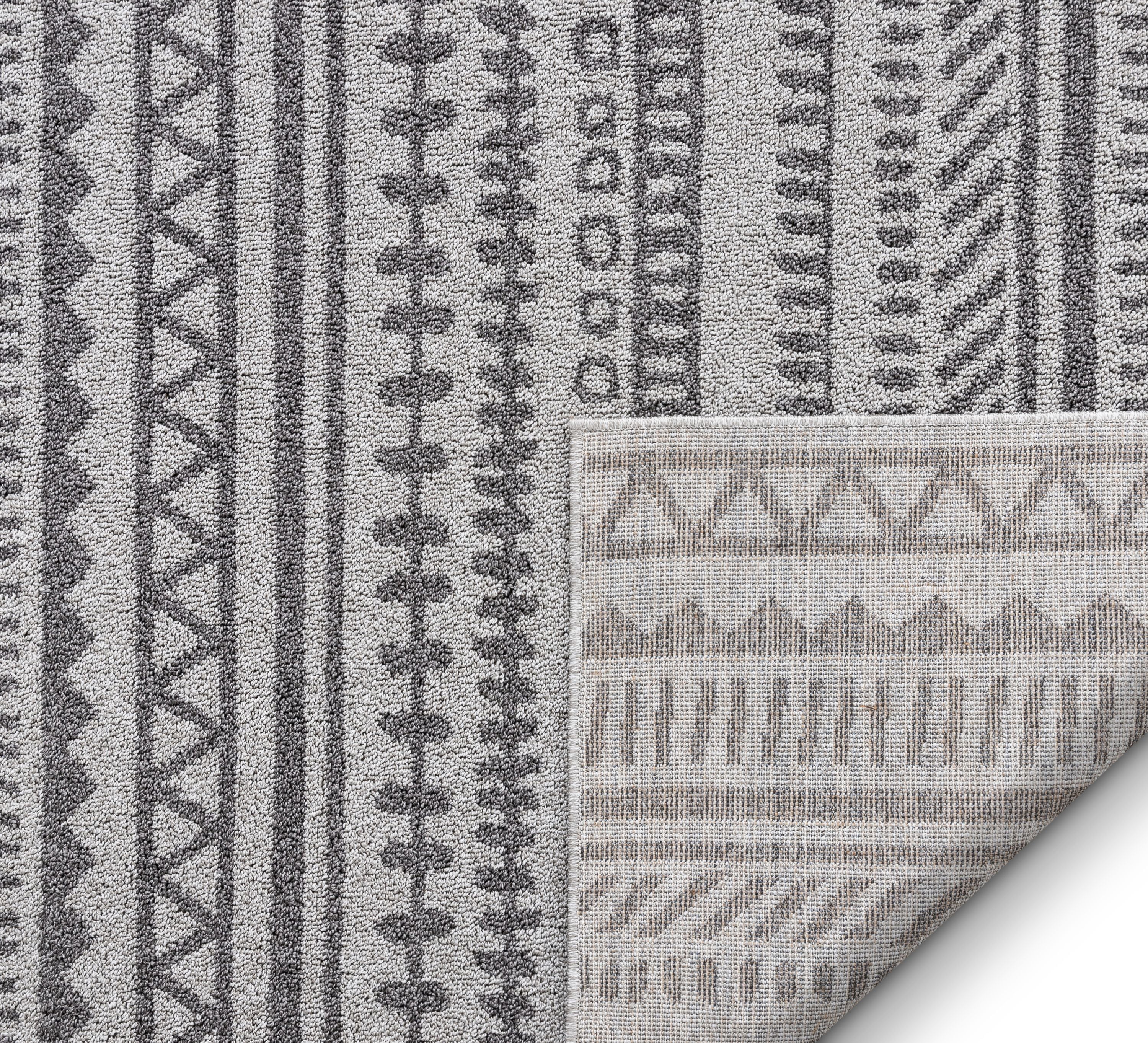 Well Woven Verona Easton Grey Modern Geometric 5'3" x 7'3" Area Rug