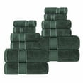 thumbnail image 3 of Superior Niles Egypt Produced Giza Cotton 12 Piece Towel Set, Forest Green, 3 of 14