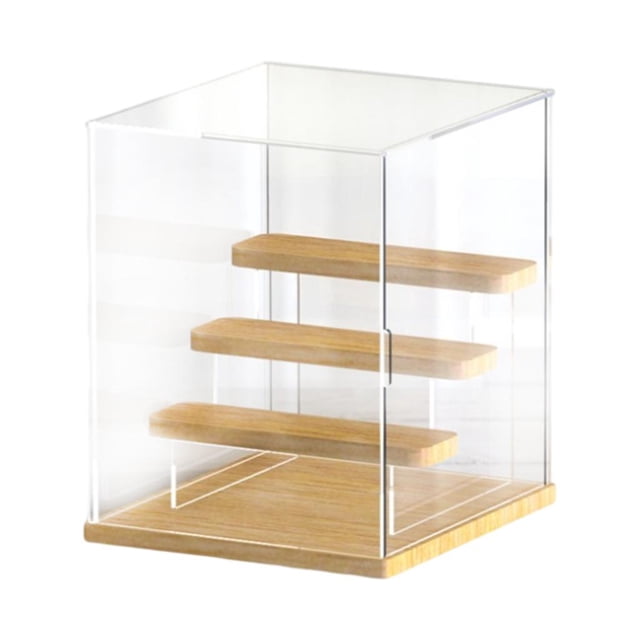 Organizador de Almacenamiento de Soporte de Vitrina Vertical de acrílico Transparente para Figuras de Juguete 4 Capas Sunnimix