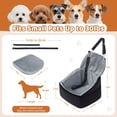 thumbnail image 2 of KSIIA Dog Car Seats for Small Dogs, Portable Dog Booster Car Seat with Safe Buckles,Pets Up to 25lbs ,Grey, 2 of 7