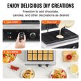 thumbnail image 4 of VEVOR Commercial Waffle Maker, 10PCS Rectangle Waffle Baker Machine, 1550W Non-Stick Stainless Steel Belgian Waffle Iron with Temp and Time Control, Handle, for Restaurant Bakery Snack Bar Family, 4 of 9