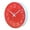 Red, variant on Farfi 10 Inch Wall Clock Round Hanging Noiseless 3D Number Precise Anti-fog Mirror Surface Quartz Clock Household Supplies (Pink)