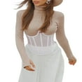thumbnail image 3 of Gaines pour Femmes Couleur Unie Tube Top Taille Resserre-Corps, 3 of 5