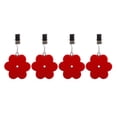 thumbnail image 4 of Set de 4 pinzas para mantel TwoFish con flores rojas, 4 of 7