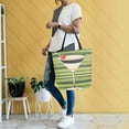 thumbnail image 4 of FORMRS Womens Canvas Tote Bag with Zipper Inner Pocket Shoulder Handbag, Black Martini, 4 of 7