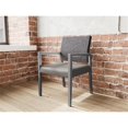 thumbnail image 4 of Pemberly Row Waiting Reception Guest Chair Wood Frame in Gray, 4 of 5