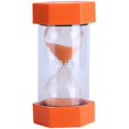 thumbnail image 1 of Desk Decor Glass Colored Hourglass - Gift (20 Minutes Orange), 1 of 5