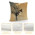 thumbnail image 4 of FANNA Windmill Clouds Sky Short Plush Pillowcase 1 Piece Set for Living Room Bedroom Outdoor Garden Sofa Decoration Aesthetic Decorative All Year Round Pillow Case 1PC 24x24in, 4 of 5