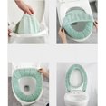 thumbnail image 4 of 6 Piezas Calentador de Colores Aleatorios Universal Estiramiento Engrosado Inodoro Almohadillas Cálidas Manta Estera Más Gruesa Felpa Suave Baño Lavable en Forma de O, 4 of 5