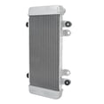 thumbnail image 3 of Motorcycle Radiator Cooling Water , Motorcycle Radiator Cooler Assembly Great Efficiency Aluminum  For DIY Silver, 3 of 8