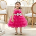 thumbnail image 3 of Fozruso Girls A Line Dress Elegant Girls Gown Party Dress For And Birthday Celebrations With Puffed Sleeves And Sparkling Perfect For Photoshoots And Festive Events Sizes 3-4 Years, 3 of 6