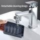 thumbnail image 5 of Jabonera de pared | Jabonera giratoria de 1 a 4 niveles con ventosas autoadhesivas para baño y cocina | Dispensador de jabón de plástico gris, 5 of 7