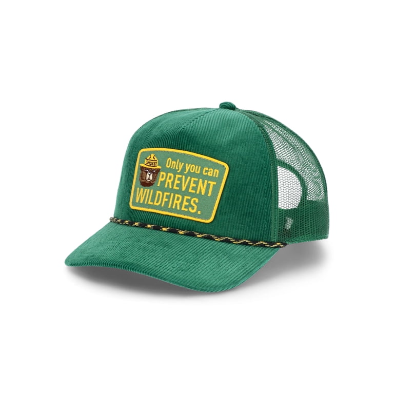 Smokey Bear Men's Snapback Sport Hat Green photo 4
