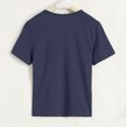 thumbnail image 6 of TTUHYWXI Toddler Short Sleeve Henley Shirt Boys Ribbed T-Shirt (Navy, 6-7 Years), 6 of 8