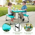 thumbnail image 4 of Lifetime Kids Indoor/Outdoor Polyethylene Picnic Table, Aqua (60219), 4 of 12