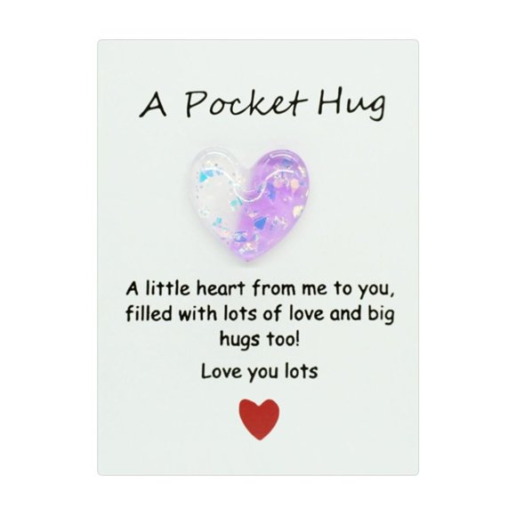 ViLaViDe Children's School Valentine's Day Cards Children's Valentine's Day Gifts With Heart Shaped Resin Stones Classroom's Day Exchange Gifts Children's Classroom Valen