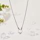 thumbnail image 5 of Collar porta anillos de doble corazón, de acero inoxidable, con clip y cierre de esposas, ideal como regalo para esposa, prometida, enfermera o dama., 5 of 9