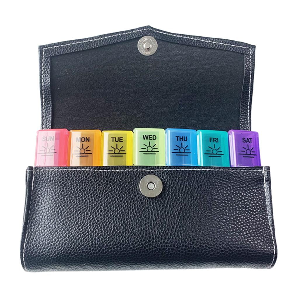 Decodeary Weekly Travel Tablet Organizer With 21 Grids Weekly Pill Organizer Case Box For Smart Pill Storage Solution Noon
