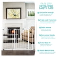 thumbnail image 5 of Regalo Easy Step 49-Inch Extra Wide Baby Safety Gate, White, 5 of 10