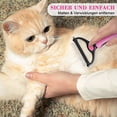 thumbnail image 3 of Cepillo para perros y gatos, peine desenredante profesional para perros y cepillo para perros de pelo largo, rastrillo de aseo para perros y gatos, elimina la capa interna de Petspink, 3 of 5