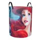 thumbnail image 2 of Cesta para ropa sucia Ariel redonda de una sola capa, duradera, de tela Oxford, impermeable, portátil, plegable, para baño, bolsa de almacenamiento de ropa con asa, tamaño mediano., 2 of 7