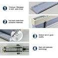 thumbnail image 6 of Keego Cloth Venetian Blinds Room Darkening Windows Blinds Semi Blackout Shades for Home Privacy Customizable Color and Size Silver Grey 26"w x 36"h, 6 of 9