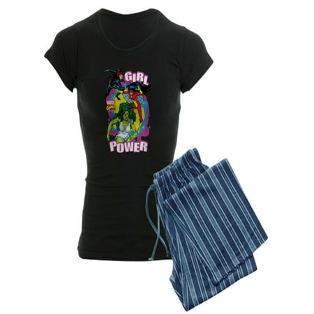 

CafePress - Marvel Comics Girl Power - Women s Dark Pajamas