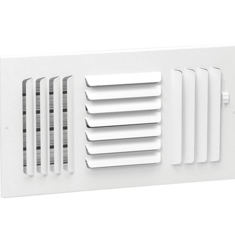 New Hart & Cooley 303M84 - 8x4 Ceiling/Sidewall Curved Blade Three-Way Register