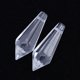 thumbnail image 2 of 12 colgantes de cristal transparente para candelabro, cuentas y prismas de 38 mm, 2 of 7